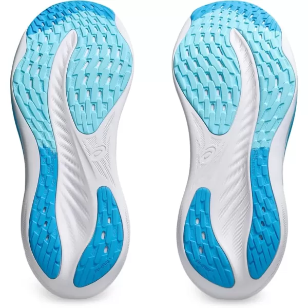 imageASICS Mens GelNimbus 26 Running ShoesCool GreyBright Cyan