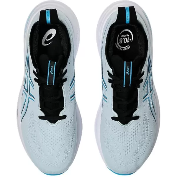 imageASICS Mens GelNimbus 26 Running ShoesCool GreyBright Cyan