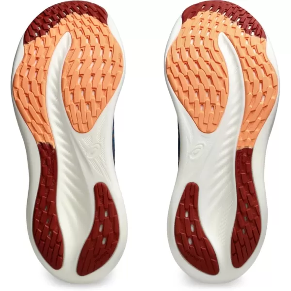 imageASICS Mens GelNimbus 26 Running ShoesRich NavyFaded Orange