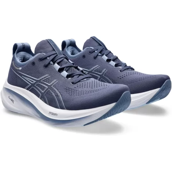 imageASICS Mens GelNimbus 26 Running ShoesThunder BlueDenim Blue