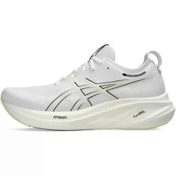 imageASICS Mens GelNimbus 26 Running ShoesWhiteBirch