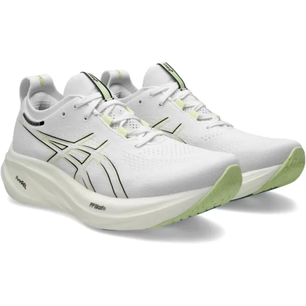 imageASICS Mens GelNimbus 26 Running ShoesWhiteBirch