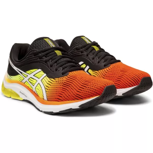 imageASICS Mens GelPulse 11 Running ShoesShocking OrangeBlack