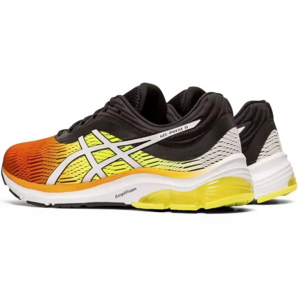 imageASICS Mens GelPulse 11 Running ShoesShocking OrangeBlack