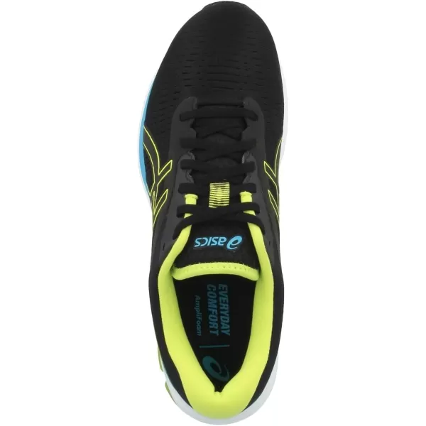 imageASICS Mens GelPulse 12 Running ShoeBlack Hazard Green