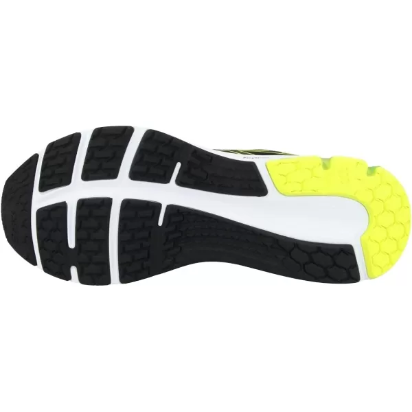 imageASICS Mens GelPulse 12 Running ShoeBlack Hazard Green