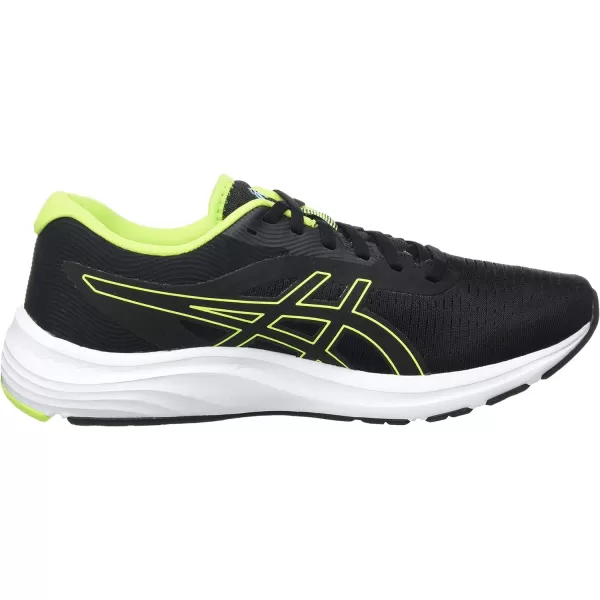 imageASICS Mens GelPulse 12 Running ShoeBlack amp Green