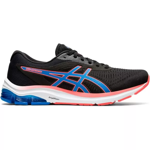 imageASICS Mens GelPulse 12 Running ShoeBlackDirectoire Blue