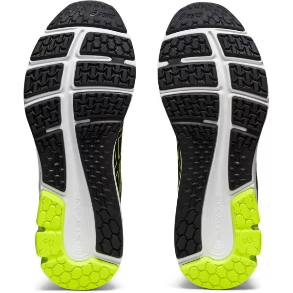 imageASICS Mens GelPulse 12 Running ShoeBlackHazard Green