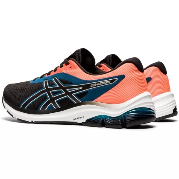 imageASICS Mens GelPulse 12 Running ShoeBlackPure Silver