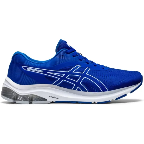 imageASICS Mens GelPulse 12 Running ShoeBluewhite