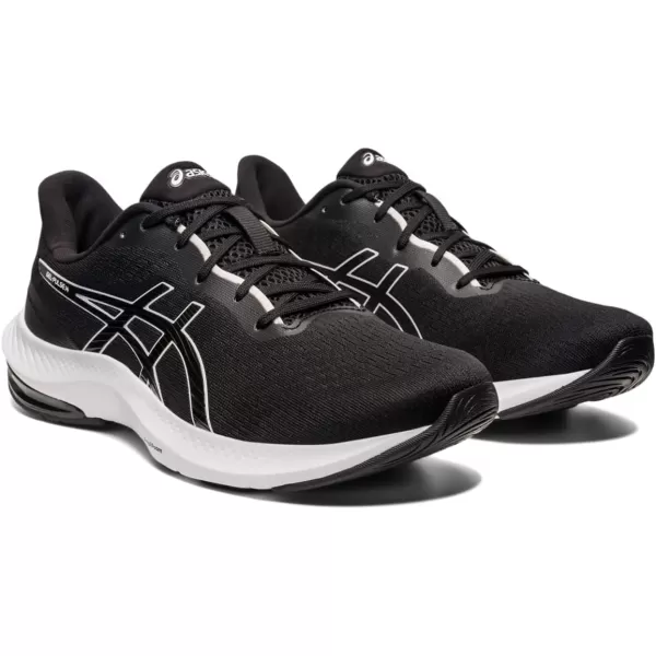 imageASICS Mens GelPulse 14 Running ShoesBlackWhite