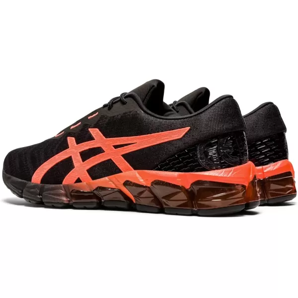 imageASICS Mens GelQuantum 180 5 Running ShoesBlackSunrise Red