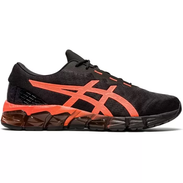 imageASICS Mens GelQuantum 180 5 Running ShoesBlackSunrise Red