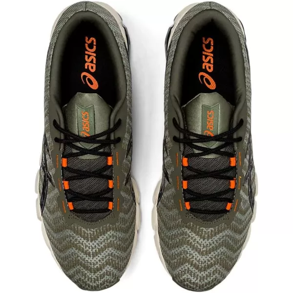 imageASICS Mens GelQuantum 180 5 Running ShoesMantle GreenBlack