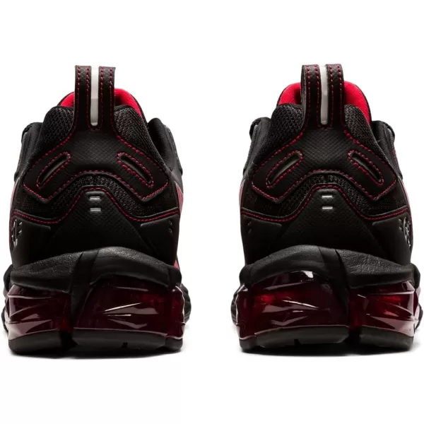 imageASICS Mens GelQuantum 180 6 Sportstyle ShoesBlackElectric Red