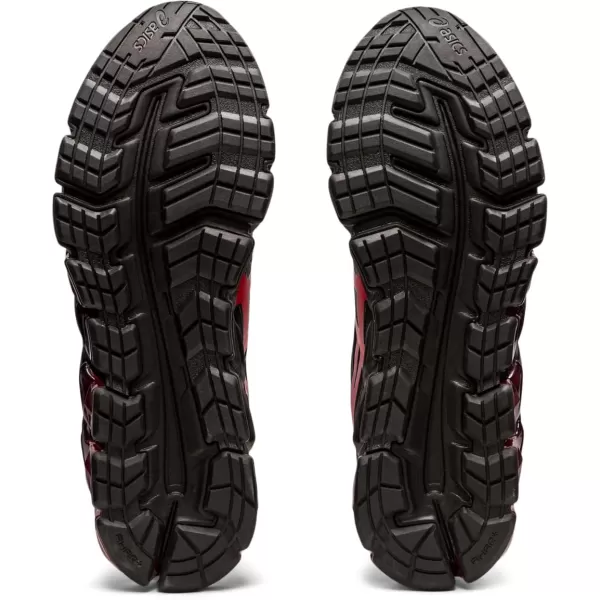 imageASICS Mens GelQuantum 180 6 Sportstyle ShoesBlackElectric Red
