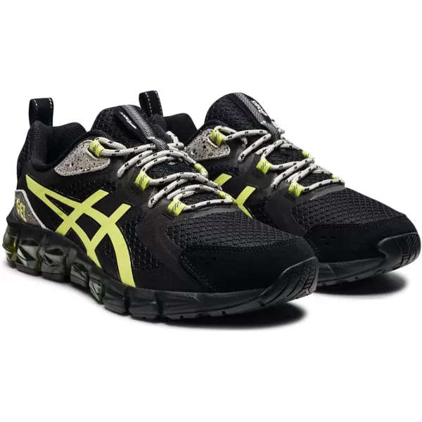imageASICS Mens GelQuantum 180 6 Sportstyle ShoesBlackGlow Yellow