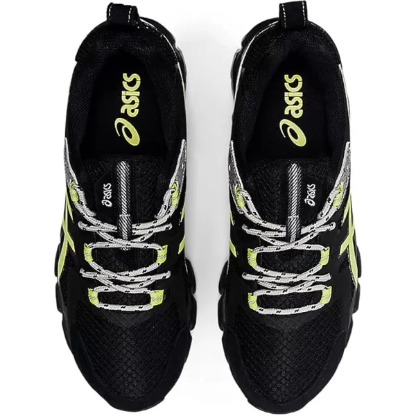 imageASICS Mens GelQuantum 180 6 Sportstyle ShoesBlackGlow Yellow