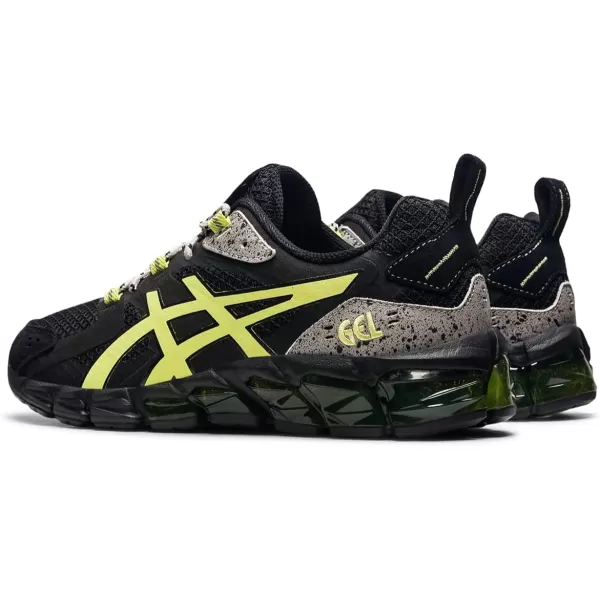 imageASICS Mens GelQuantum 180 6 Sportstyle ShoesBlackGlow Yellow