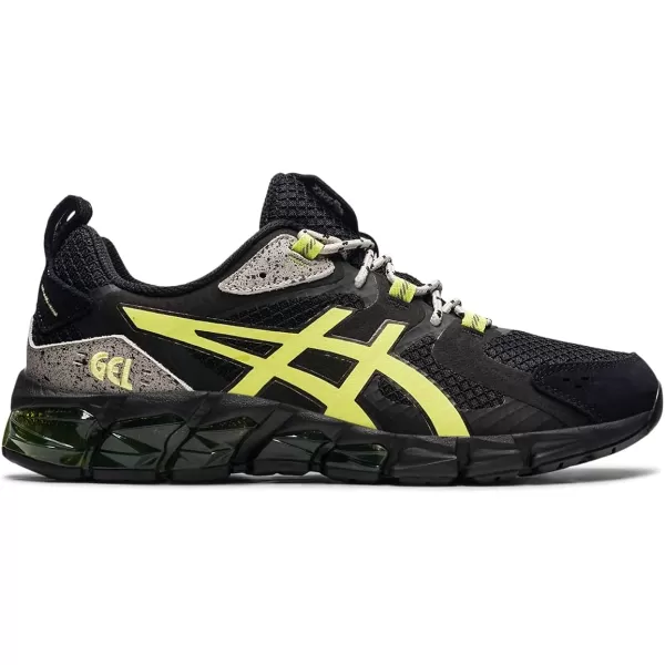 imageASICS Mens GelQuantum 180 6 Sportstyle ShoesBlackGlow Yellow