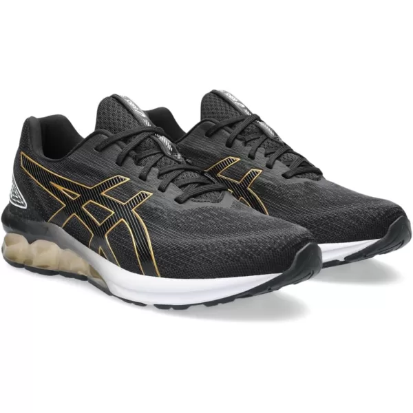 imageASICS Mens GelQuantum 180 VII ShoesBlackPure Gold