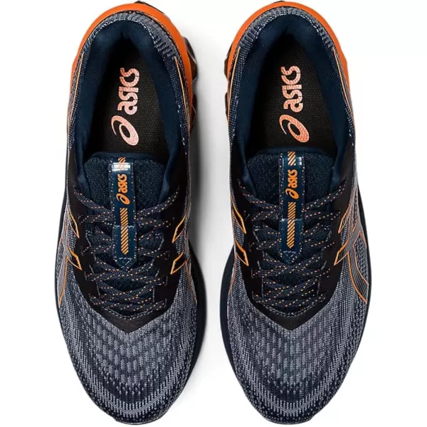 imageASICS Mens GelQuantum 180 VII Sportstyle ShoesFrench BlueLava Orange
