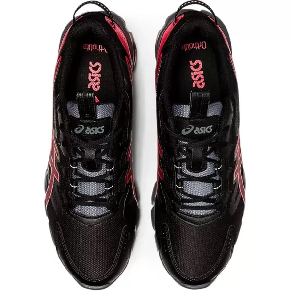 imageASICS Mens GelQuantum 90 Sportstyle ShoesBlackRed Alert