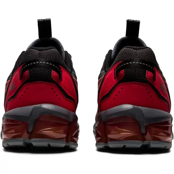 imageASICS Mens GelQuantum 90 Sportstyle ShoesBlackRed Alert