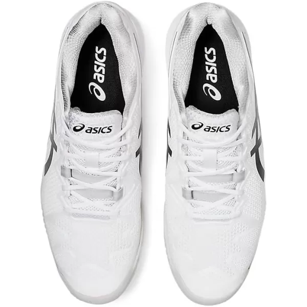 imageASICS Mens GelResolution 8 Tennis ShoesWhiteBlack