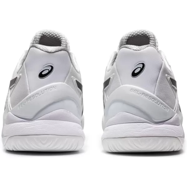 imageASICS Mens GelResolution 8 Tennis ShoesWhiteBlack