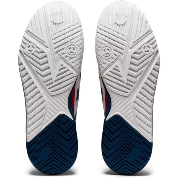 imageASICS Mens GelResolution 8 Tennis ShoesWhiteMako Blue