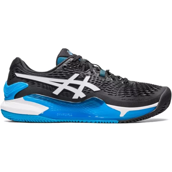 imageASICS Mens GelResolution 9 Clay Tennis ShoesBlackWhite