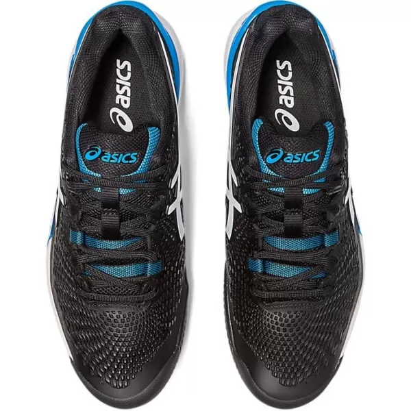 imageASICS Mens GelResolution 9 Clay Tennis ShoesBlackWhite