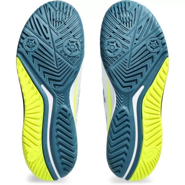 imageASICS Mens GelResolution 9 Tennis ShoeWhiteRestful Teal