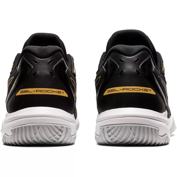 imageASICS Mens GelRocket 10 Indoor Court ShoesBlackPure Gold