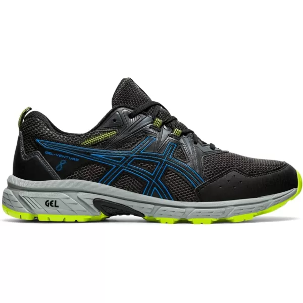 imageASICS Mens GelVenture 8 Running ShoesBlackDirectoire Blue