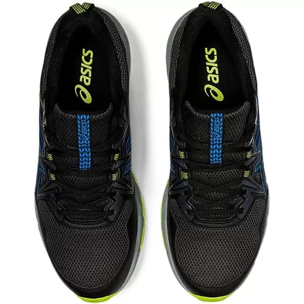 imageASICS Mens GelVenture 8 Running ShoesBlackDirectoire Blue