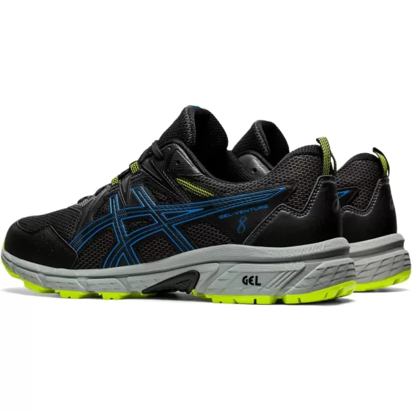 imageASICS Mens GelVenture 8 Running ShoesBlackDirectoire Blue
