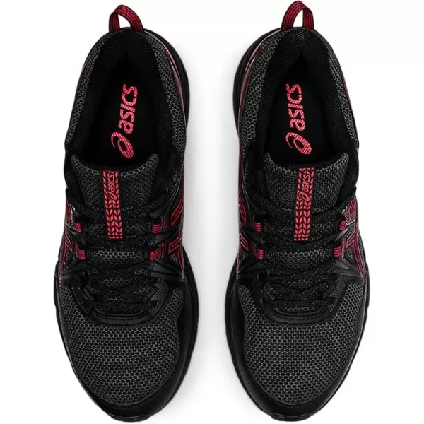imageASICS Mens GelVenture 8 Running ShoesBlackElectric Red