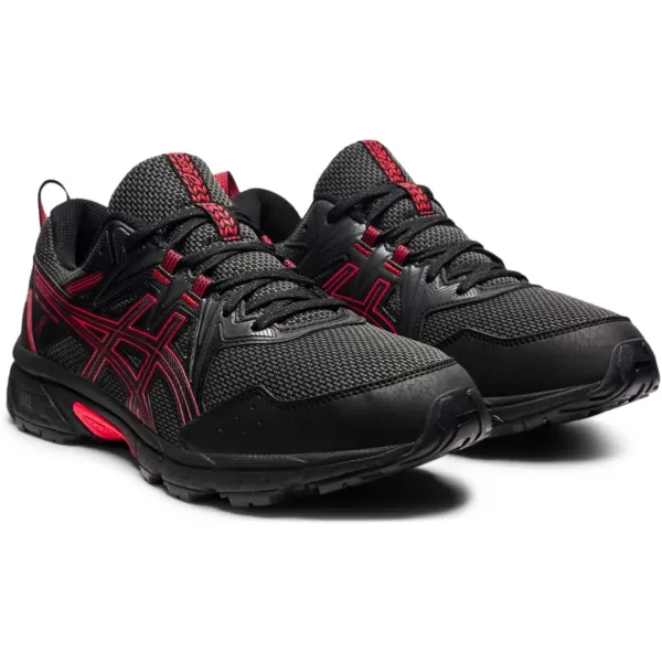 imageASICS Mens GelVenture 8 Running ShoesBlackElectric Red