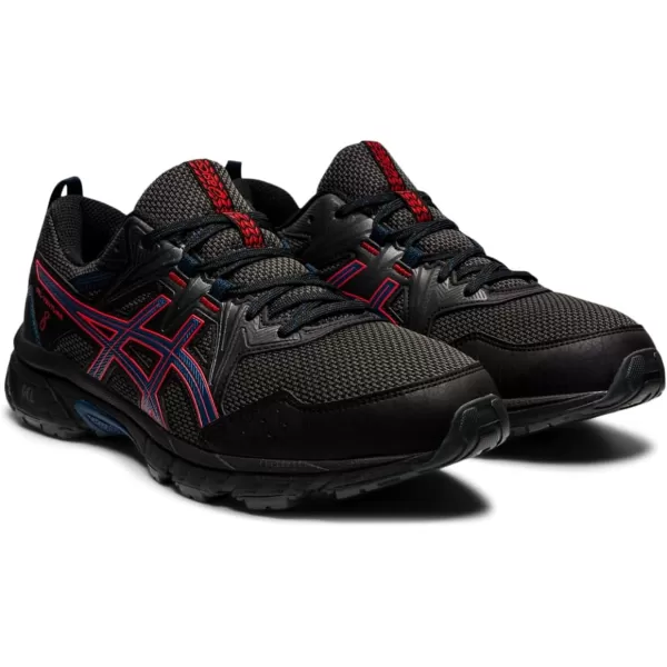 imageASICS Mens GelVenture 8 Running ShoesBlackFiery Red