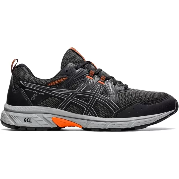imageASICS Mens GelVenture 8 Running ShoesBlackSheet Rock