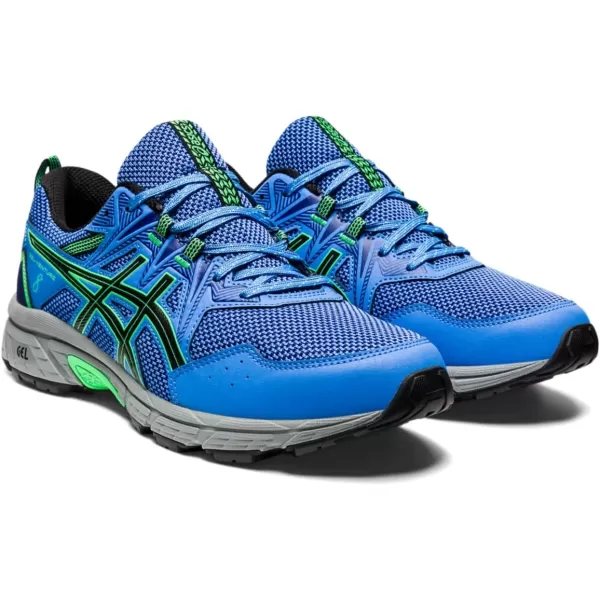 imageASICS Mens GelVenture 8 Running ShoesBlue CoastNew Leaf
