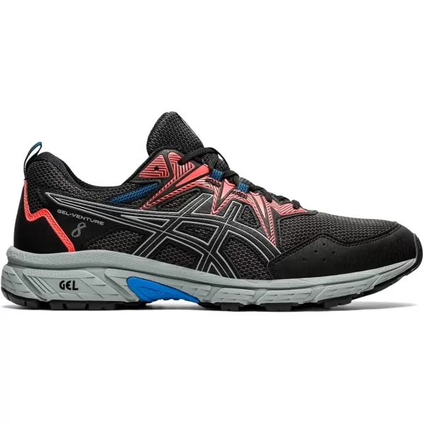 imageASICS Mens GelVenture 8 Running ShoesGraphite GreySheet Rock