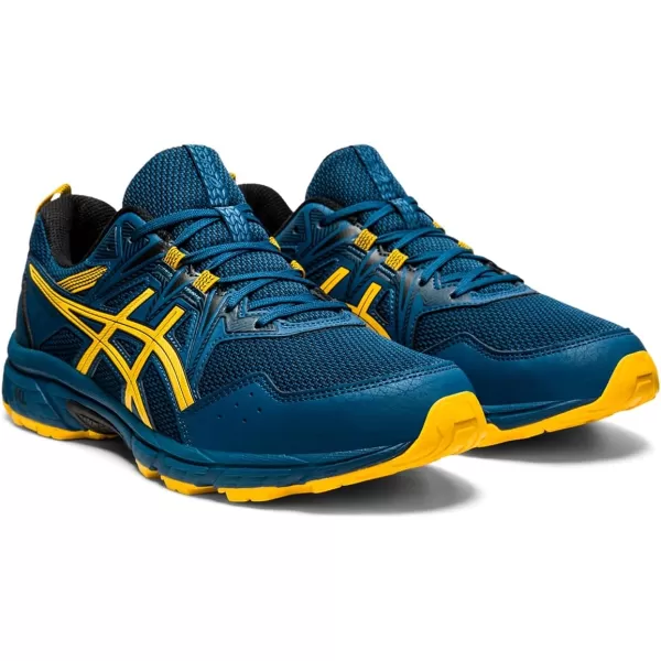 imageASICS Mens GelVenture 8 Running ShoesMako BlueSaffron