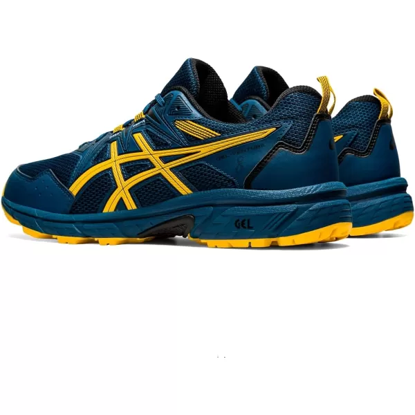 imageASICS Mens GelVenture 8 Running ShoesMako BlueSaffron