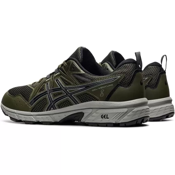 imageASICS Mens GelVenture 8 Running ShoesOlive CanvasBlack