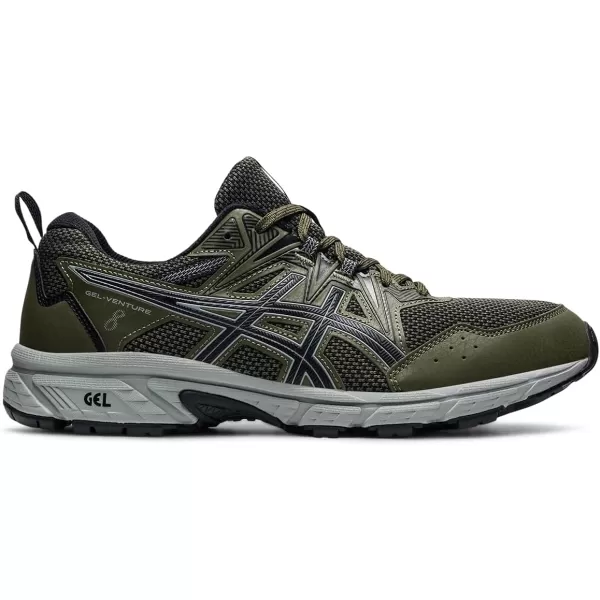 imageASICS Mens GelVenture 8 Running ShoesOlive CanvasBlack