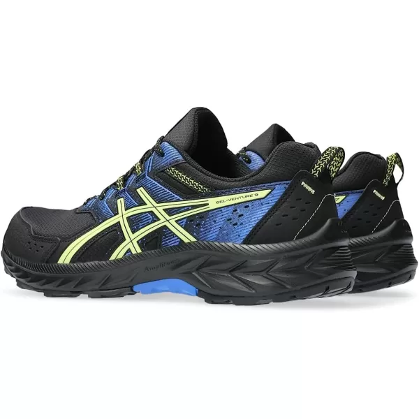 imageASICS Mens GelVenture 9 ShoesBlackGlow Yellow